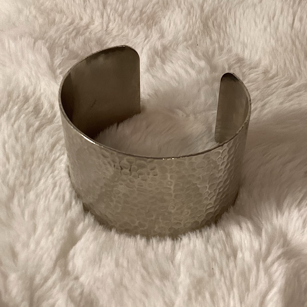 Silver cuff bracelet